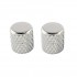 Allparts MK-0112 Heavy Knurl Metal Barrel Knob (2pcs)