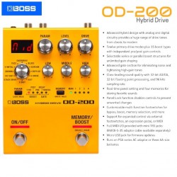 เอฟเฟคกีตาร์ Boss OD-200 Hybrid Drive