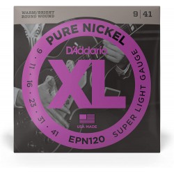 D’Addario EPN120 Pure Nickel Super Light 009-041