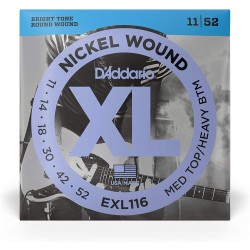 D’Addario EXL116 Nickel Wound Medium Top/Heavy Buttom 011-052