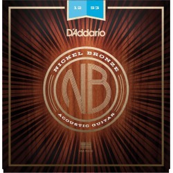 สายกีตาร์โปร่ง D’Addario NB1253 Nickel Bronze Light 012-053