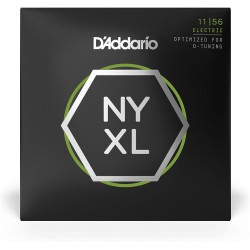 D’Addario NYXL1156 Nickel Wound Medium Top/ Extra Heavey Bottom 011-056