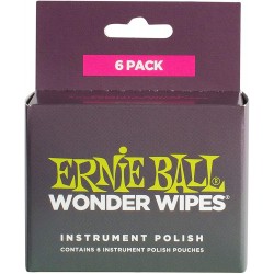 ERNIE BALL WONDER WIPES FRETBOARD CONDITIONER 6 PACK