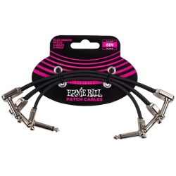 Ernie Ball SINGLE FLAT RIBBON PATCH CABLE 6″ BLACK