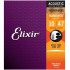 Elixir Acoustic Guitar Strings Phosphor Bronze NanoWeb Coating Antirust Extra Light 010 – 047