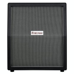 FRIEDMAN 212 VERTICAL SLANT CAB, SILVER BLACK WEAVE GRILLED