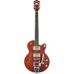 GRETCH G6659TFM PLAYERS EDITION BROADKASTER® JR. CENTER BLOCK SINGLE-CUT, BOURBON STAIN