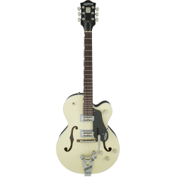Gretsch G6118T Players Edition Anniversary™ with String-Thru Bigsby®, Filter’Tron™ Pickups, 2-Tone Iridium Silver/Azure Metallic