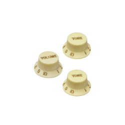 HOSCO Fender Stratocaster Knob Set Vintage Cream H-KVT-240VI