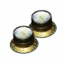 HOSCO Tone Hat Knob Relic Gold KG-130TSI/R (2 pcs)