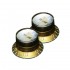 HOSCO Volume Hat Knob Relic Gold KG-130VSI/R (2 pcs)