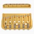 Hipshot 6 String Fixed Guitar Bridge Gold