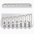 Hipshot 7 String Fixed Guitar Bridge Chrome