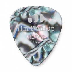 DUNLOP CELLULOID ABALONE PICK HEAVY 483-14HV