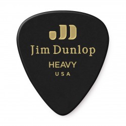 DUNLOP CELLULOID BLACK PICK HEAVY 483-03HV