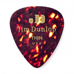 DUNLOP CELLULOID SHELL PICK THIN 483-05TH