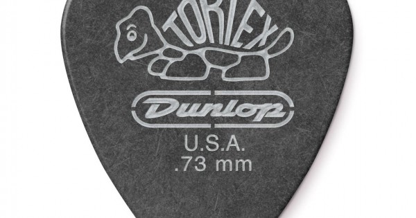 DUNLOP TORTEX® PITCH BLACK STANDARD PICK .73MM 488-073