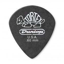 DUNLOP TORTEX® PITCH BLACK JAZZ III PICK .60MM 482-060