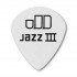 DUNLOP TORTEX® WHITE JAZZ III PICK .73MM 478-073