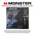 Monster Bass 12ft Angled to Straight Instrument Cable