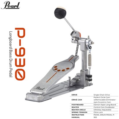PEARL – P-930 Longboard Single Pedal