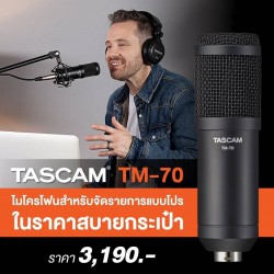 TASCAM TM-70 Dynamic Broadcast Streaming Microphone