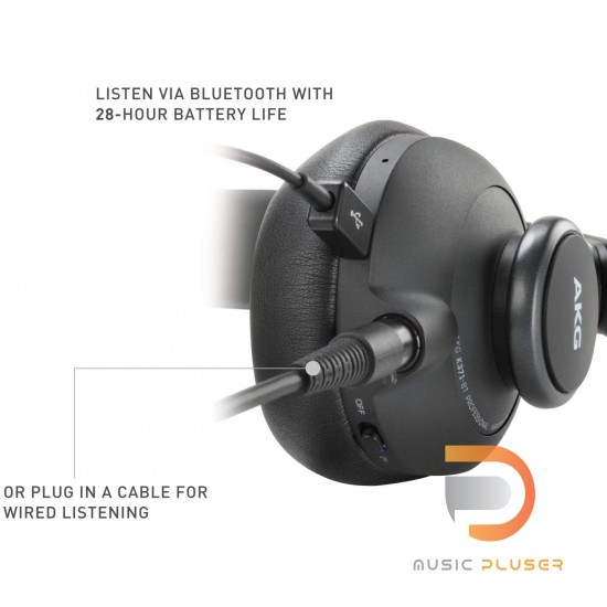 AKG K361BT Over-ear, closed-back, foldable studio headphones with Bluetooth AKG K361BT Over-ear, closed-back, foldable studio headphones with Bluetooth