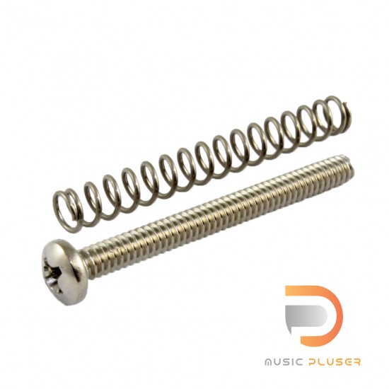 Allparts Stainless Steel Bridge Length Screws น็อตท้ายเบส 4 สาย(4pcs)