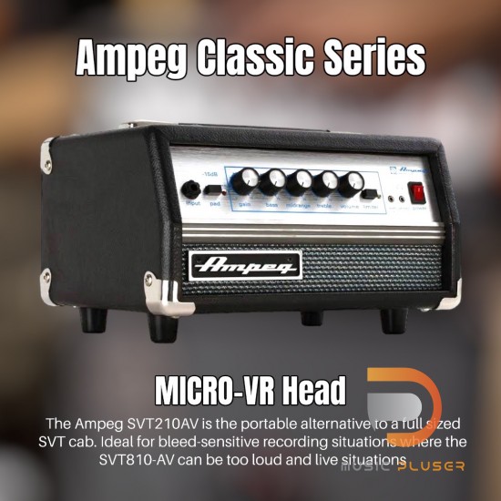 หัวแอมป์เบส Ampeg Classic Series MICRO-VR Head