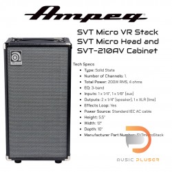 Ampeg Micro-VR Bass Amp Head and SVT210AV Bass Speaker Cabinet Stack