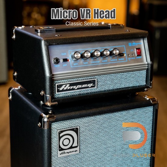 Ampeg Micro-VR Bass Amp Head and SVT210AV Bass Speaker Cabinet Stack