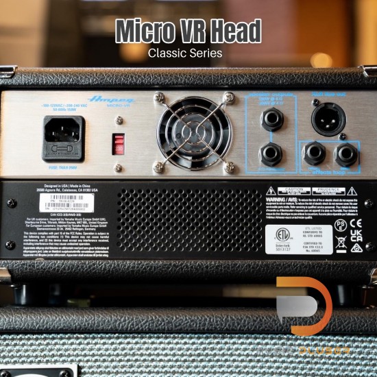 Ampeg Micro-VR Bass Amp Head and SVT210AV Bass Speaker Cabinet Stack