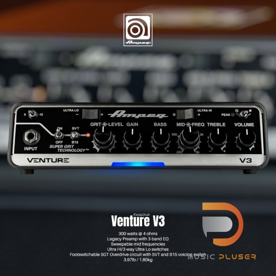 Ampeg Venture V3 Bass Amplifier Head