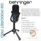 Behringer D2 PODCAST PRO ไมโครโฟนไดนามิก สำหรับพอดแคสต์ Behringer D2 PODCAST PRO ไมโครโฟนไดนามิก สำหรับพอดแคสต์