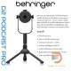 Behringer D2 PODCAST PRO ไมโครโฟนไดนามิก สำหรับพอดแคสต์ Behringer D2 PODCAST PRO ไมโครโฟนไดนามิก สำหรับพอดแคสต์