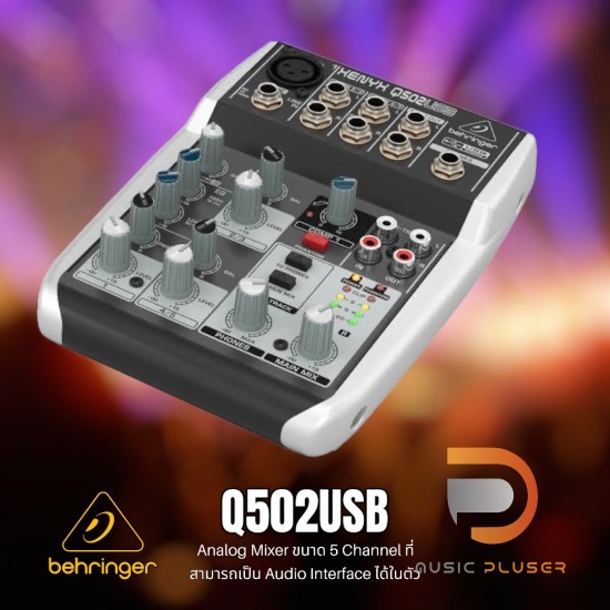 Behringer XENYX-Q502USB Analog Mixers Behringer XENYX-Q502USB Analog Mixers