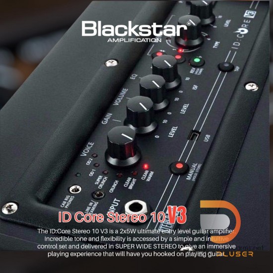 แอมป์ไฟฟ้า Guitar Amps Blackstar ID Core 10 V3 แอมป์ไฟฟ้า Guitar Amps Blackstar ID Core 10 V3
