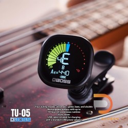 Boss TU-05 Rechargeable Clip-on Chromatic Tuner