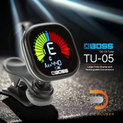 Boss TU-05 Rechargeable Clip-on Chromatic Tuner