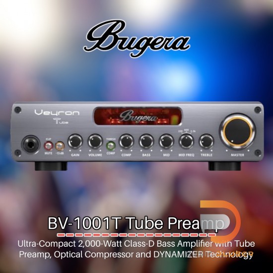 หัวแอมป์เบส Bugera BV-1001T Tube Preamp หัวแอมป์เบส Bugera BV-1001T Tube Preamp