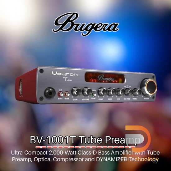 หัวแอมป์เบส Bugera BV-1001T Tube Preamp หัวแอมป์เบส Bugera BV-1001T Tube Preamp