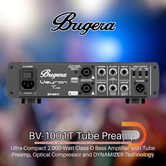 หัวแอมป์เบส Bugera BV-1001T Tube Preamp หัวแอมป์เบส Bugera BV-1001T Tube Preamp