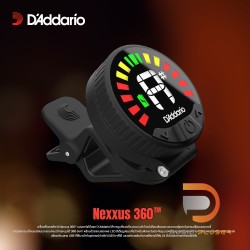 D'addario NEXXUS 360 TUNER Rechargeable Headstock Tuner