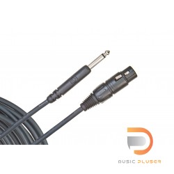 D’Addario Classic Series Unbalanced Microphone Cable, XLR-to-14-inch, 10 feet