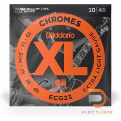 D’Addario ECG23 Chromes Flat Wound Extra Light 010-048