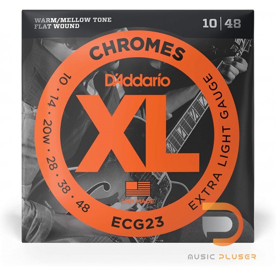 D’Addario ECG23 Chromes Flat Wound Extra Light 010-048 D’Addario ECG23 Chromes Flat Wound Extra Light 010-048