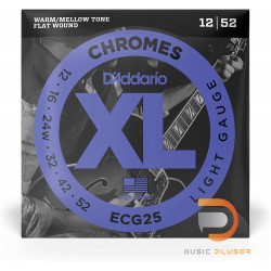 D’Addario ECG25 Chromes Flat Wound Light 012-052