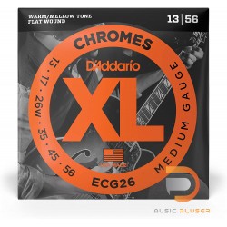 D’Addario ECG26 Chromes Flat Wound Medium 013-056