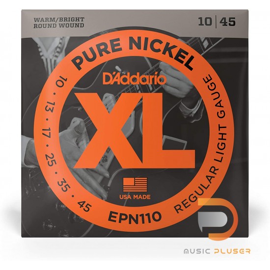 D’Addario EPN110 Pure Nickel Regular Light 010-045
