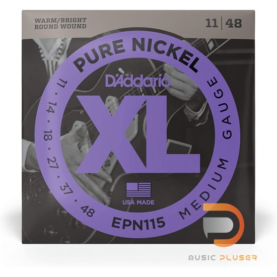 D’Addario EPN115 Pure Nickel Blues Jazz Rock 011-048